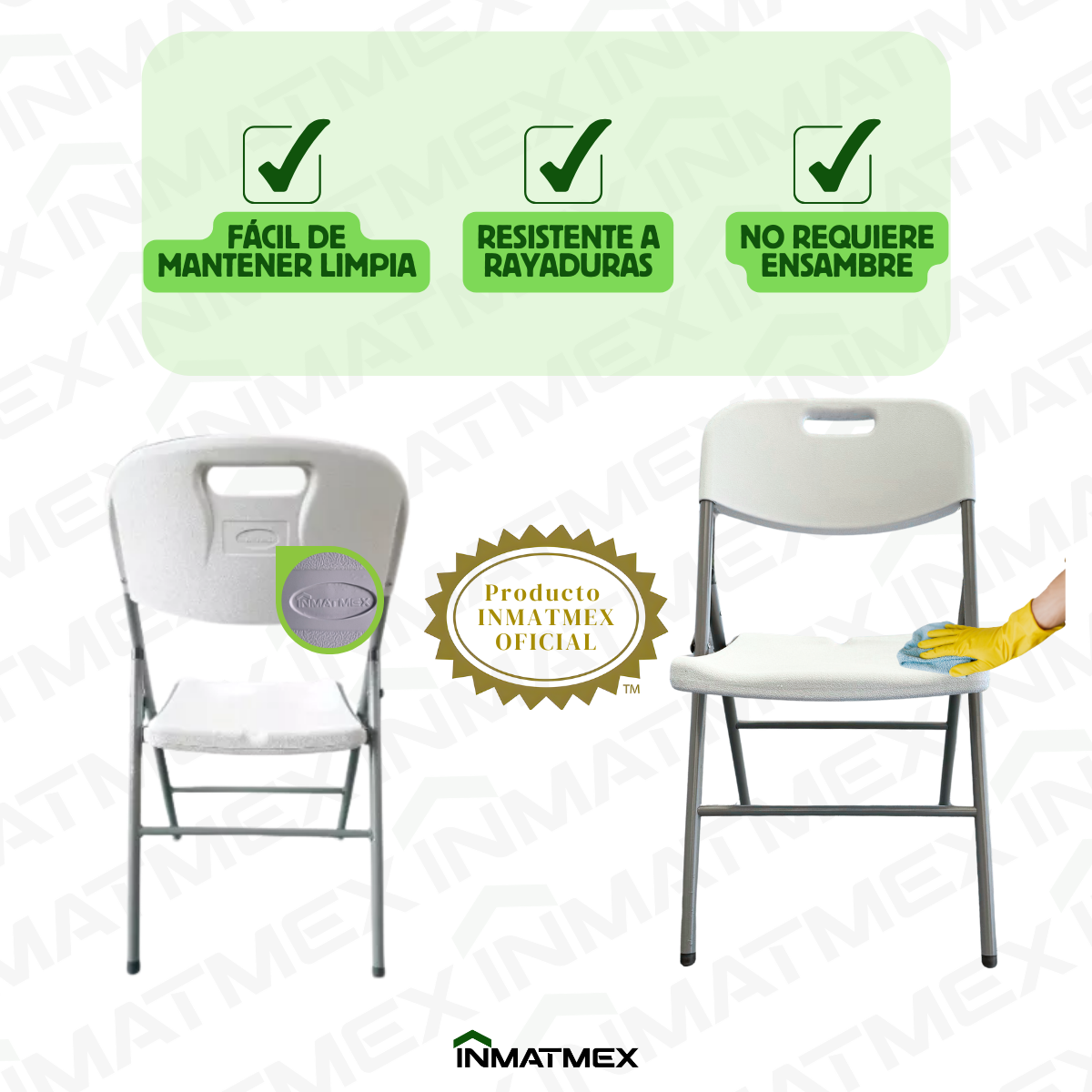 Silla Plegable Blanca