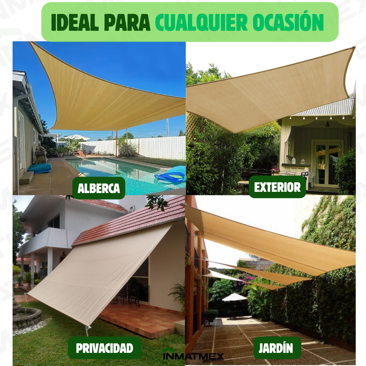 Malla Velaria 4 x 5 M
