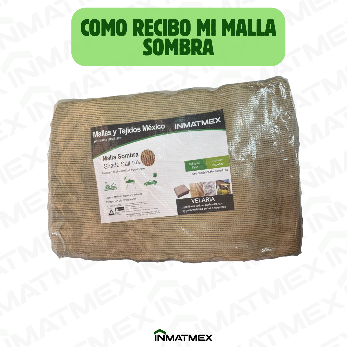 Malla Velaria 4 x 5 M