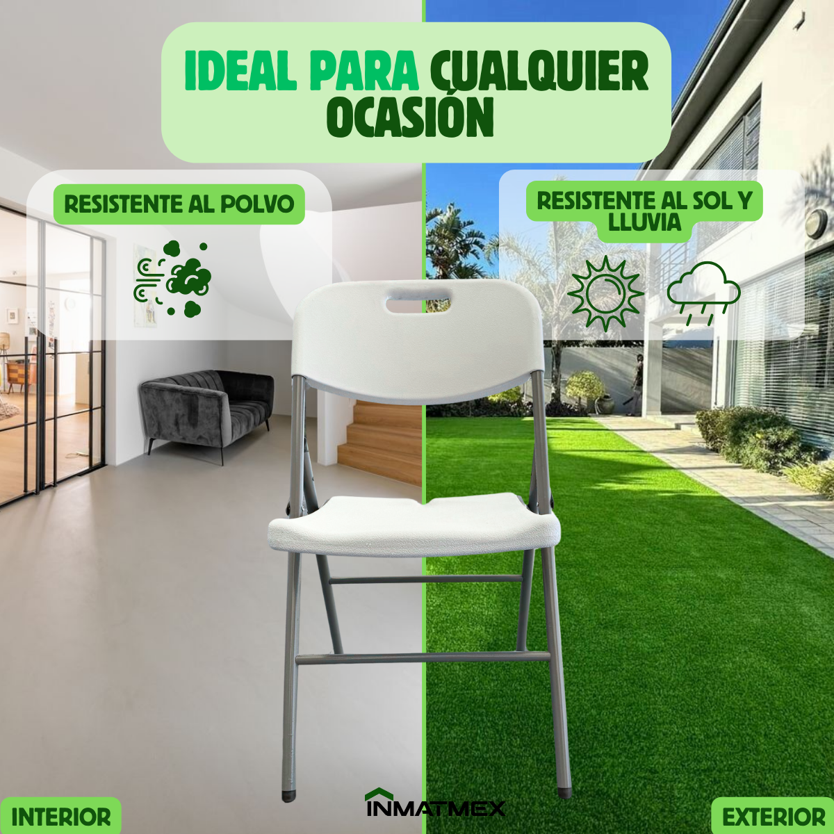 Silla Plegable Blanca