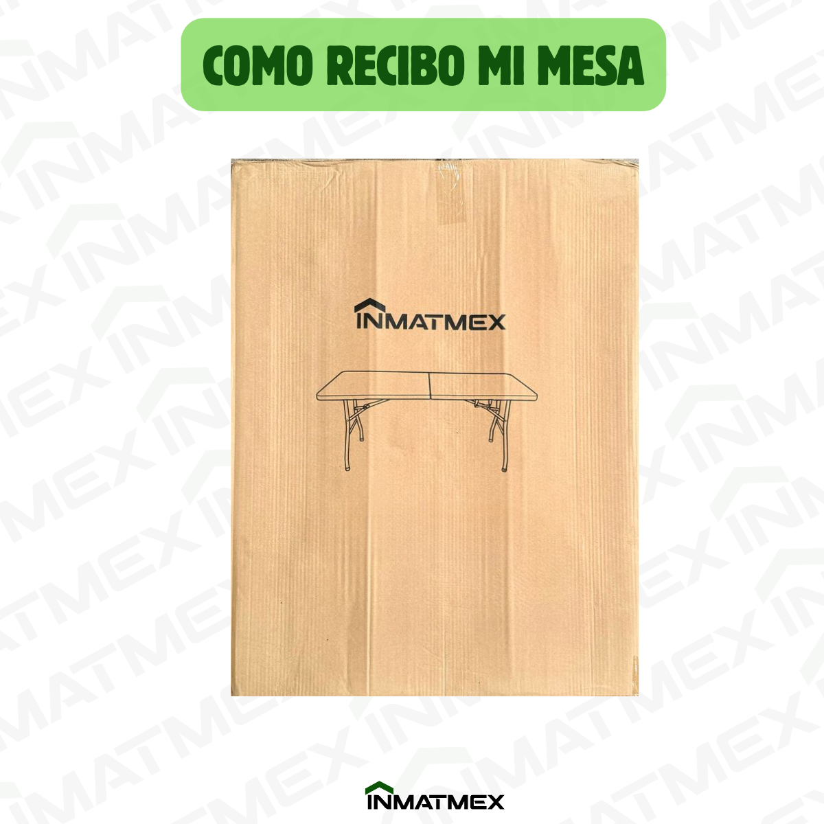 Mesa Plegable Blanca Tipo Portafolio