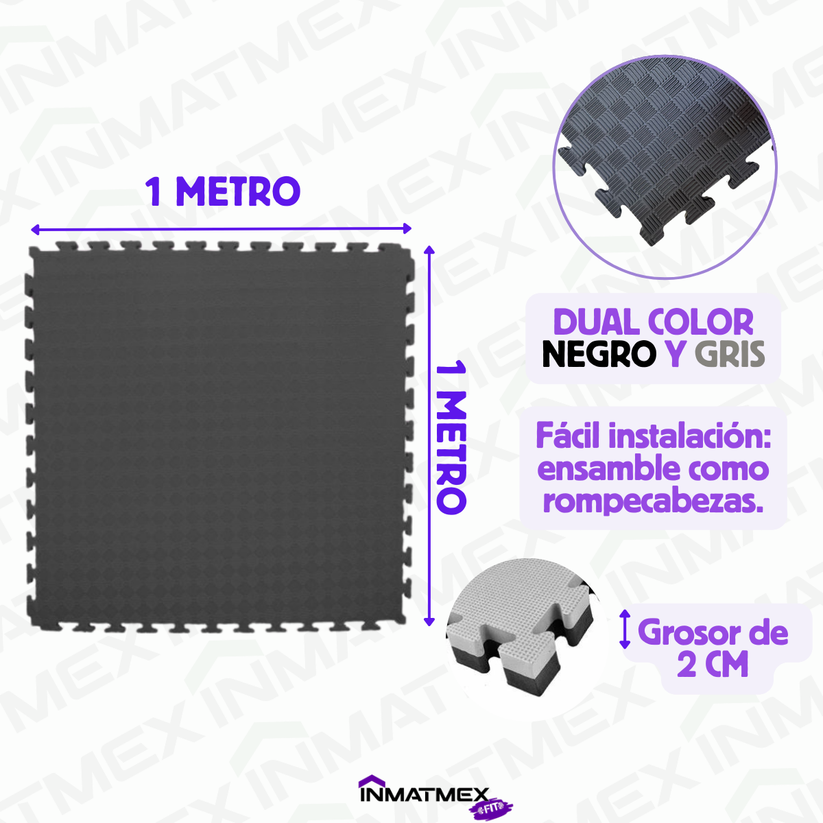 Tatami Negro-Gris