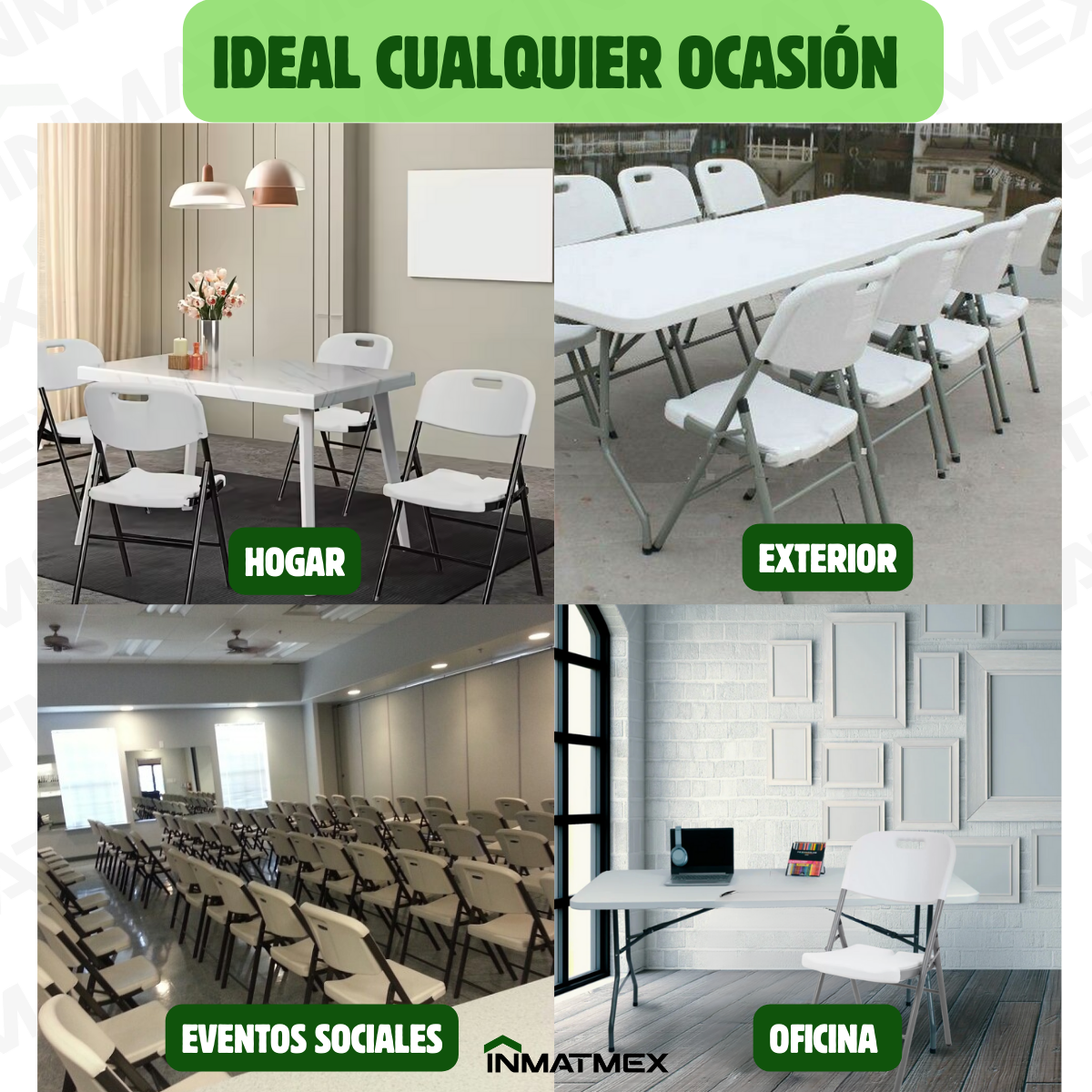 Silla Plegable Blanca