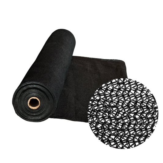 Rollo Malla Sombra Raschel 70% Sombra 4 M X 100 M NEGRO
