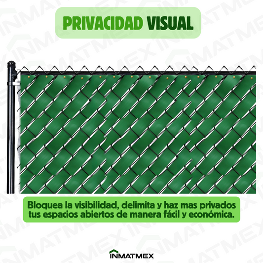 Cinta Verde Rompevientos Para Malla Ciclonica 6.3 CM