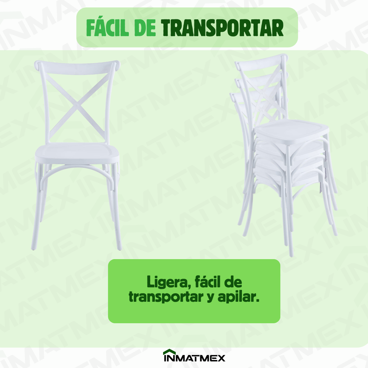 Silla Crossback Blanca