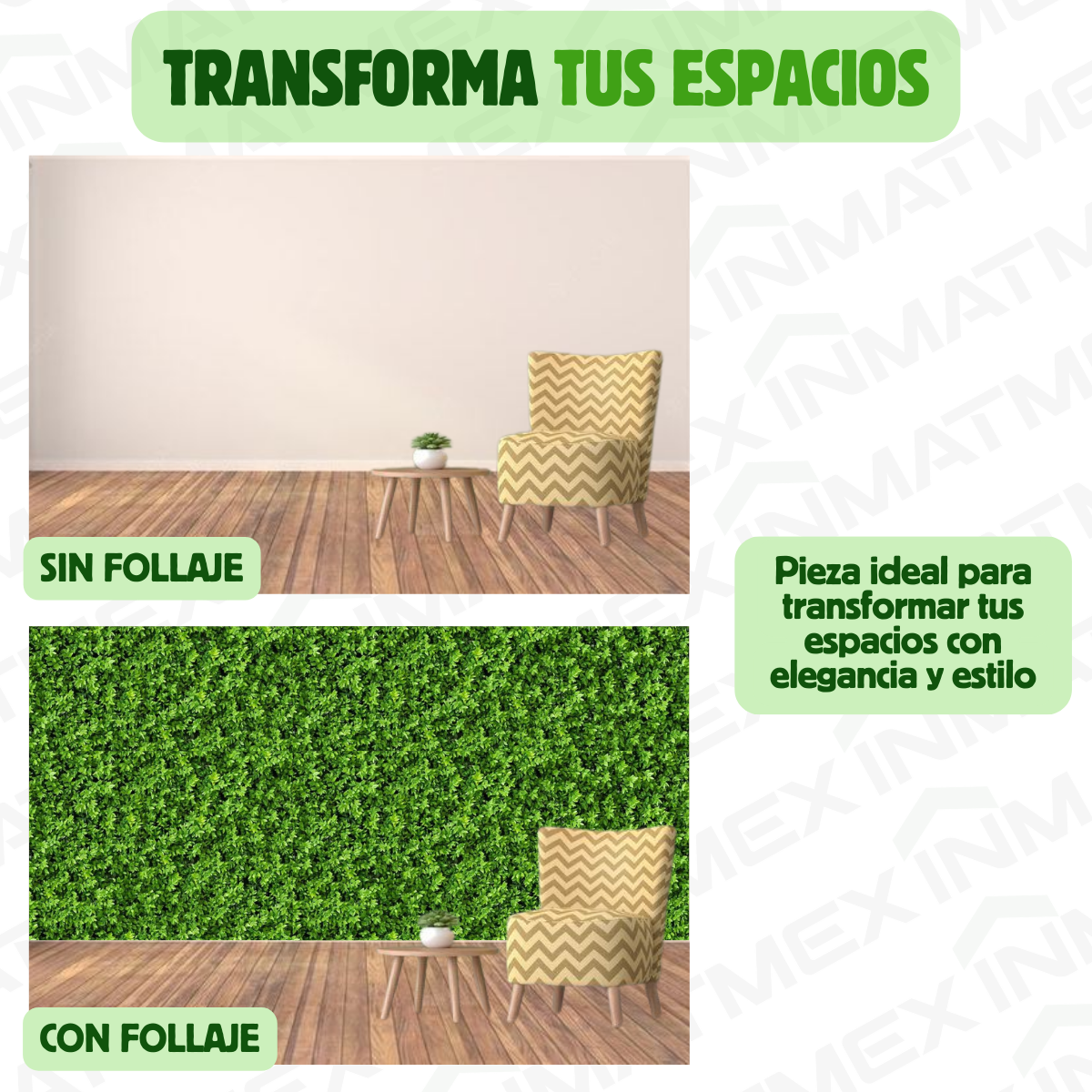 Muro Verde Follaje Artificial