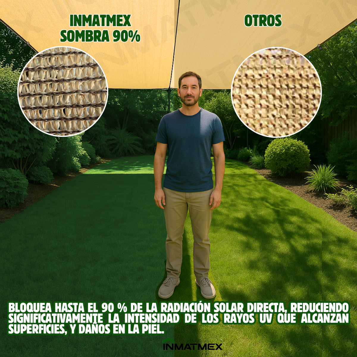 Malla Sombra 8 x 8 M