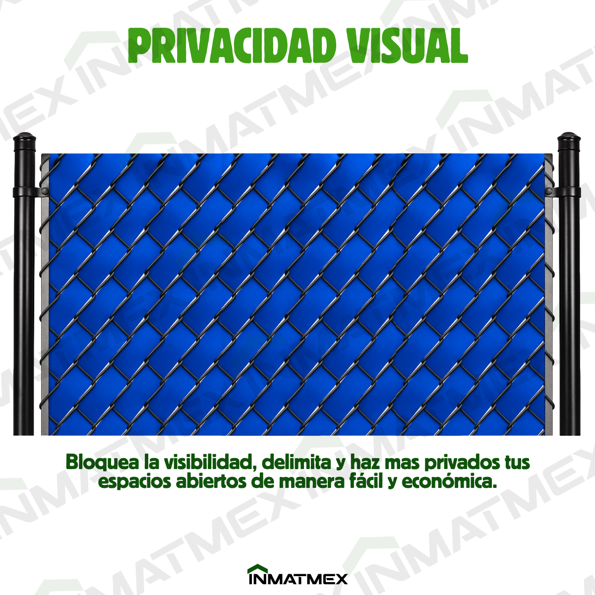 Cinta Azul Rompevientos Para Malla Ciclonica 5.5 CM