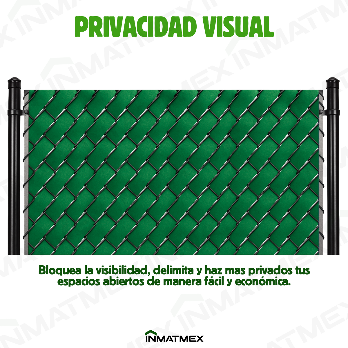 Cinta Verde Rompevientos Para Malla Ciclonica 6.9 CM
