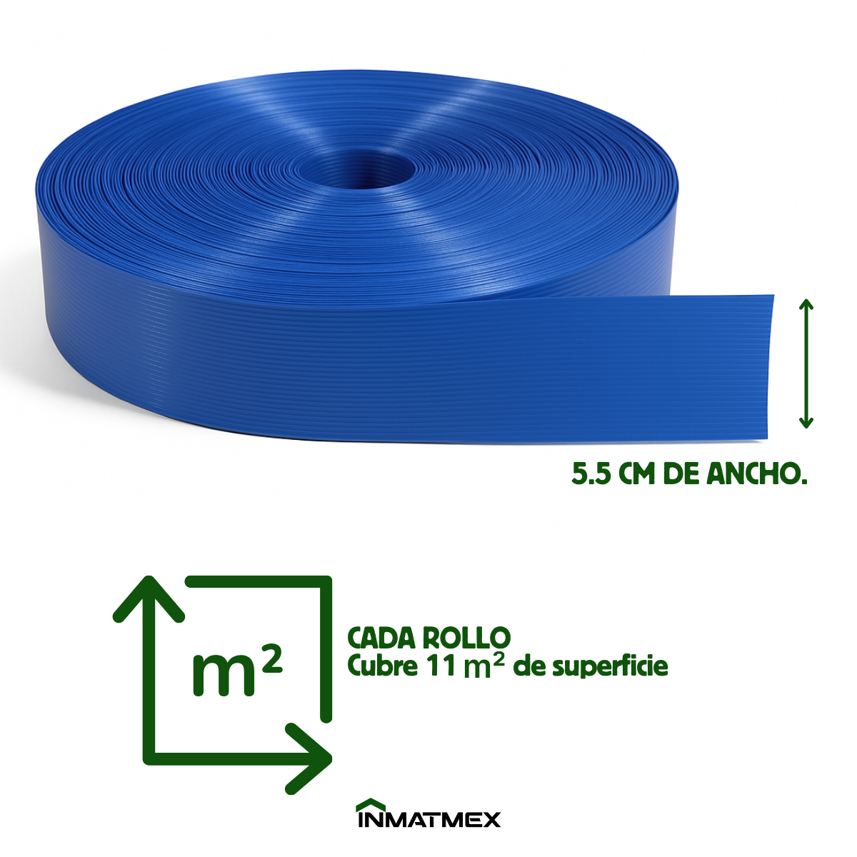 Cinta Azul Rompevientos Para Malla Ciclonica 5.5 CM