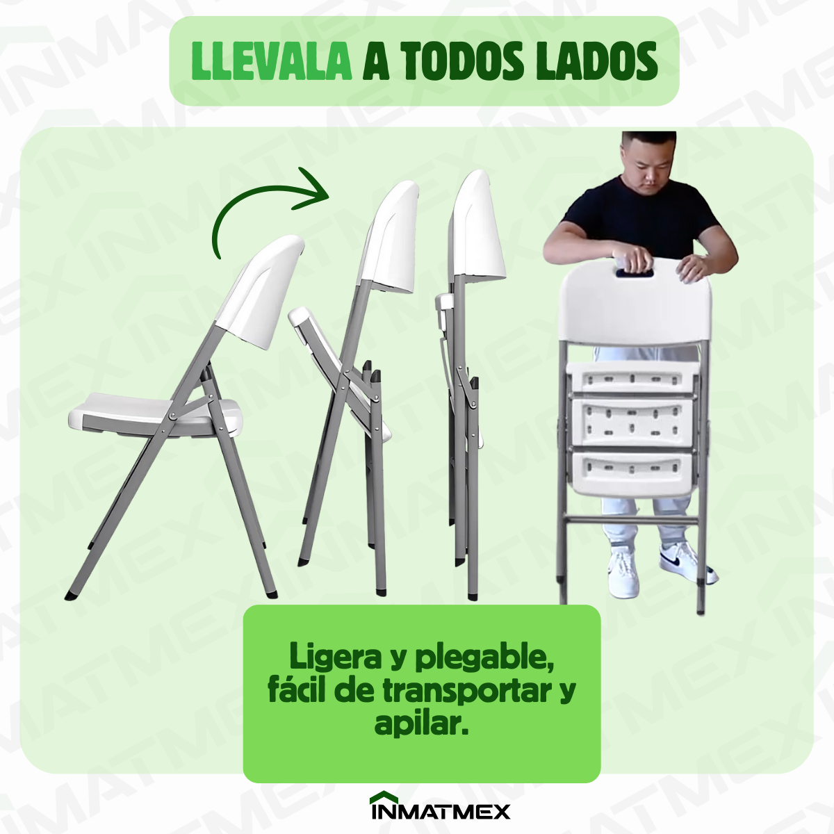 Silla Plegable Blanca