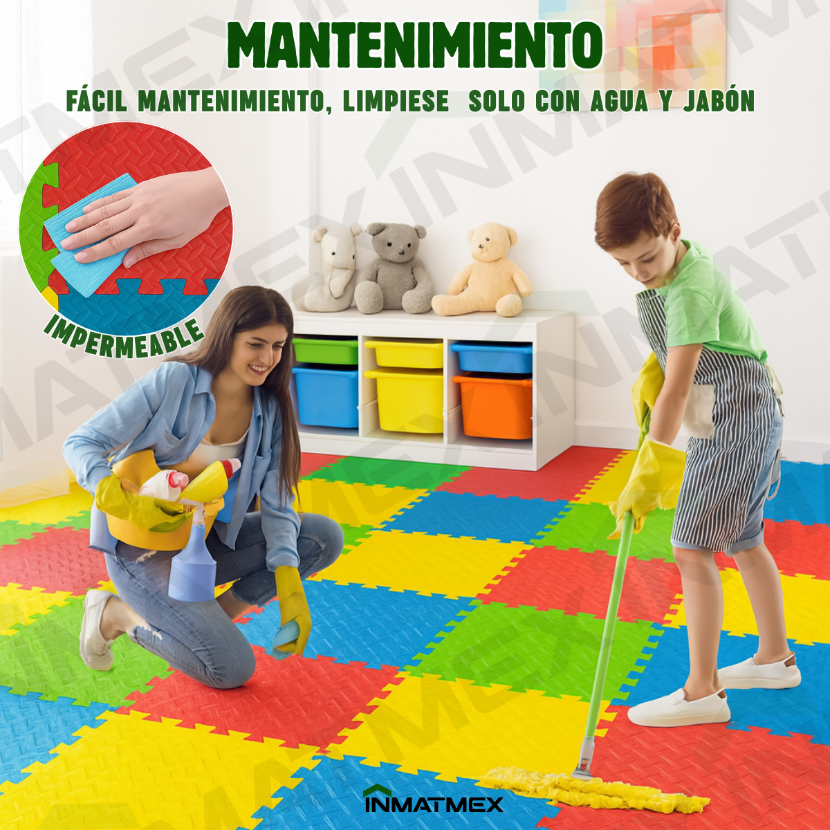 Piso EVA Multicolor Pack 4 Pz