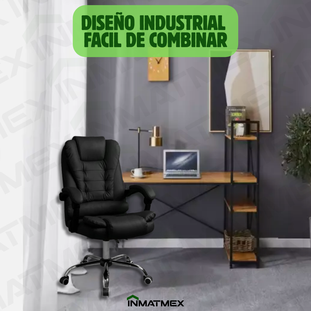Escritorio Con Repisas Laterales