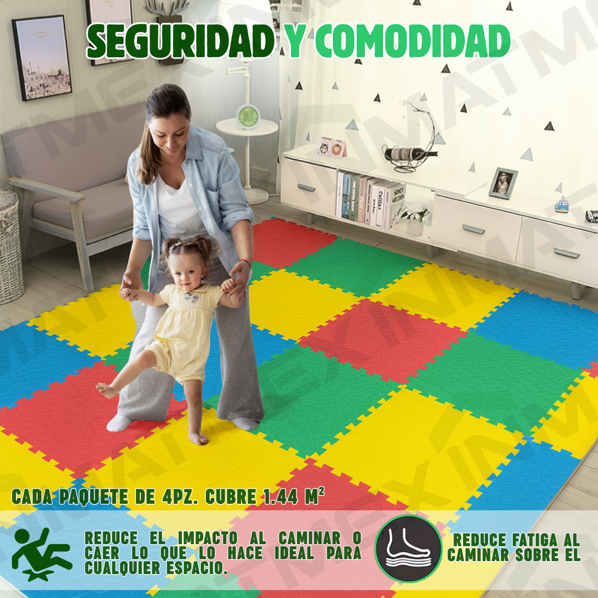 Piso EVA Multicolor Pack 4 Pz