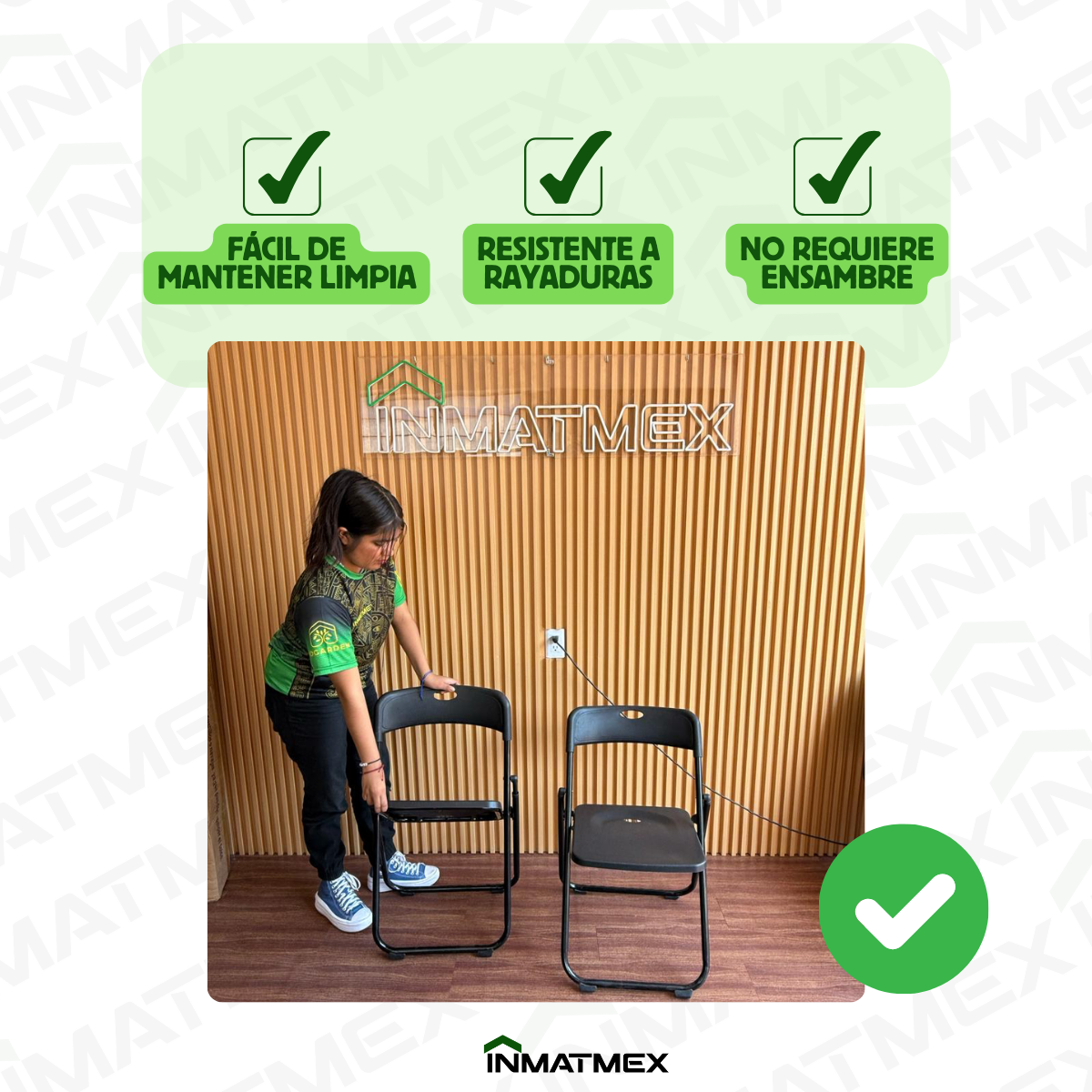 Silla Plegable Negra