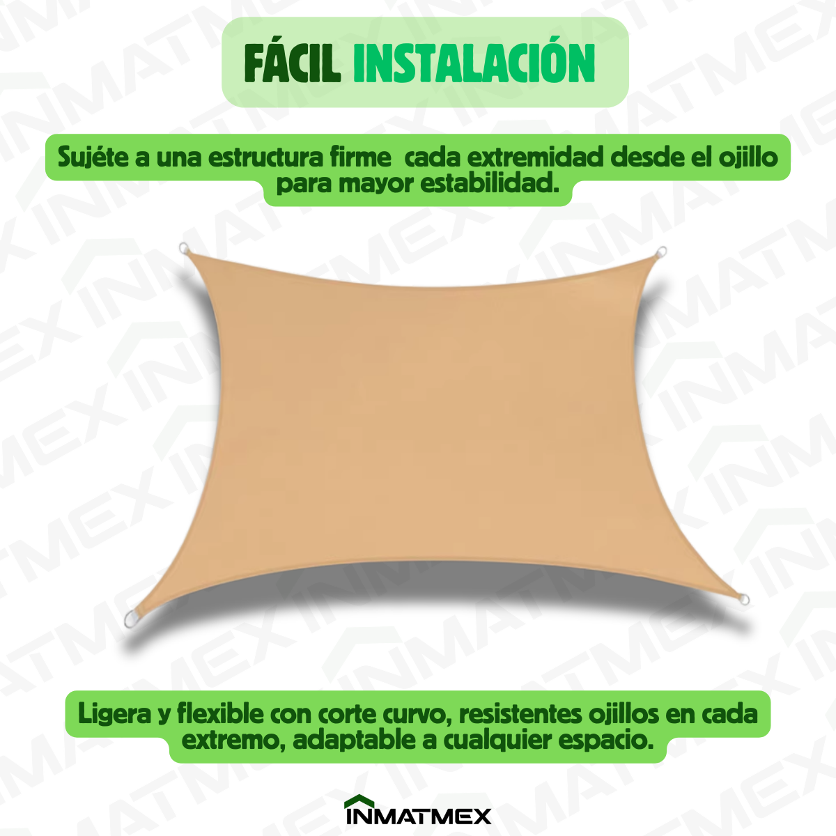 Malla Velaria 4 x 5 M