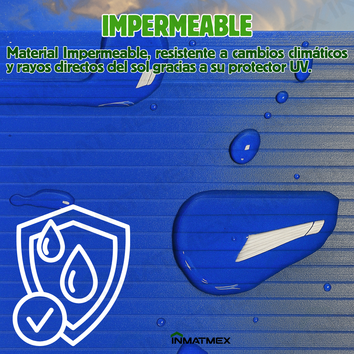 Cinta Azul Rompevientos Para Malla Ciclonica 6.9 CM