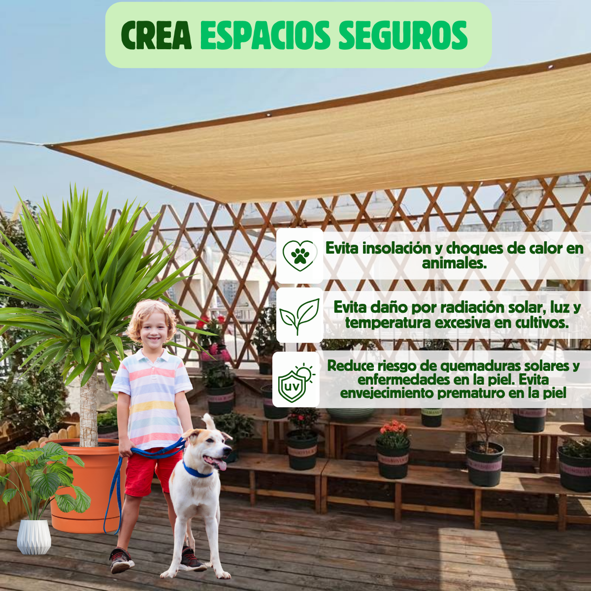 Malla Velaria 4 x 5 M