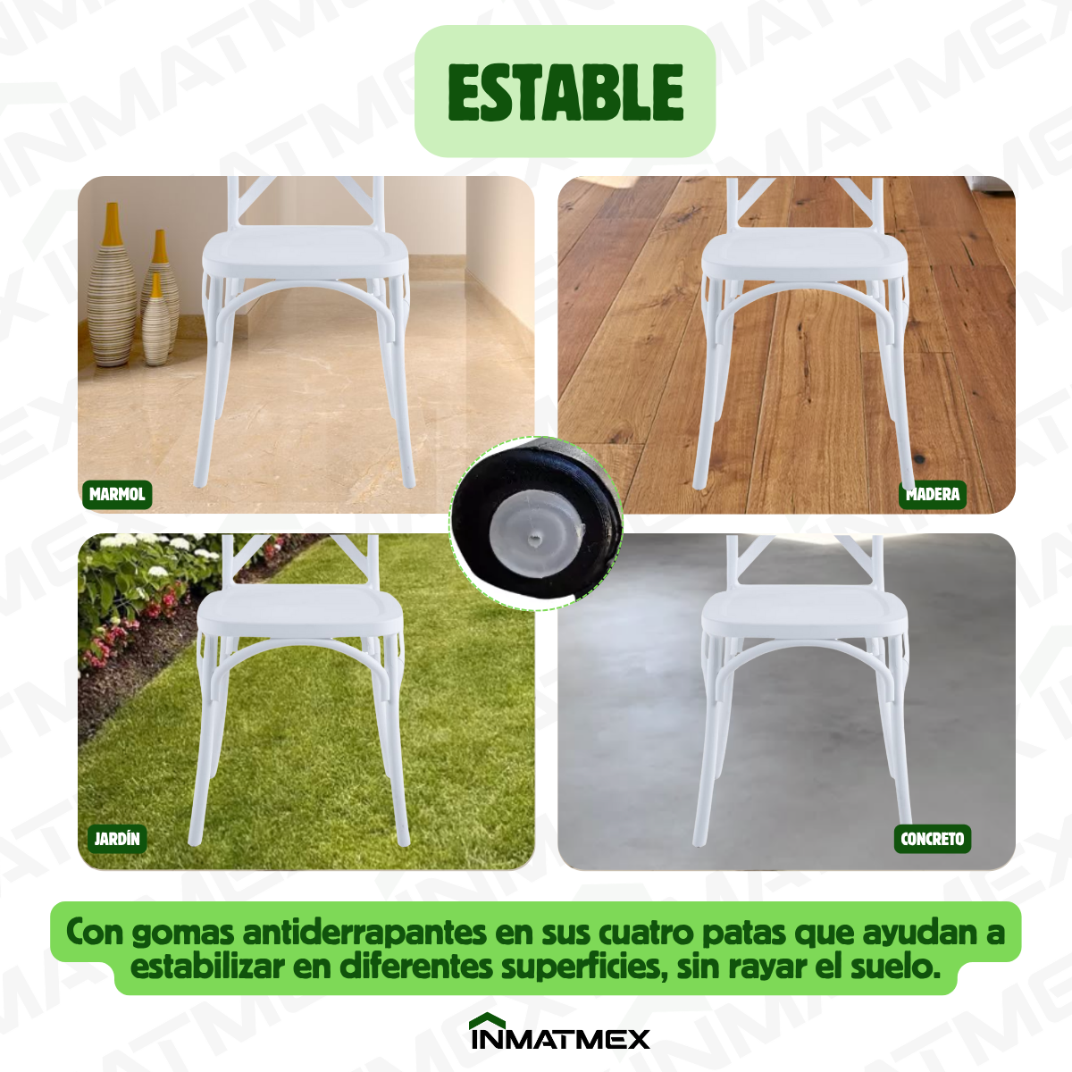 Silla Crossback Blanca