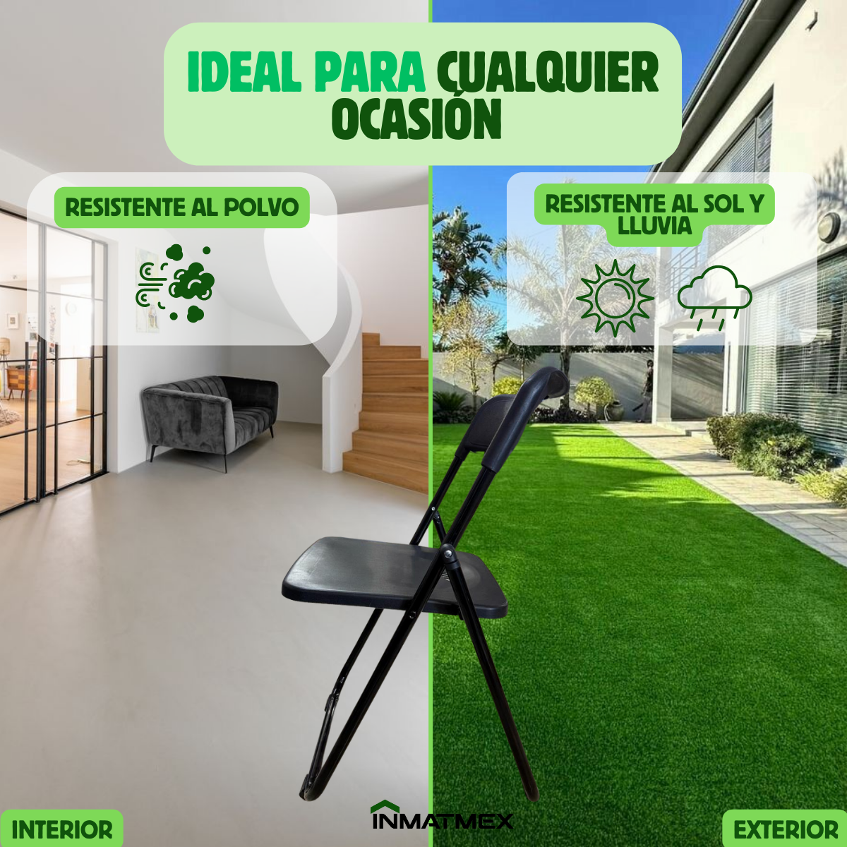 Silla Plegable Negra