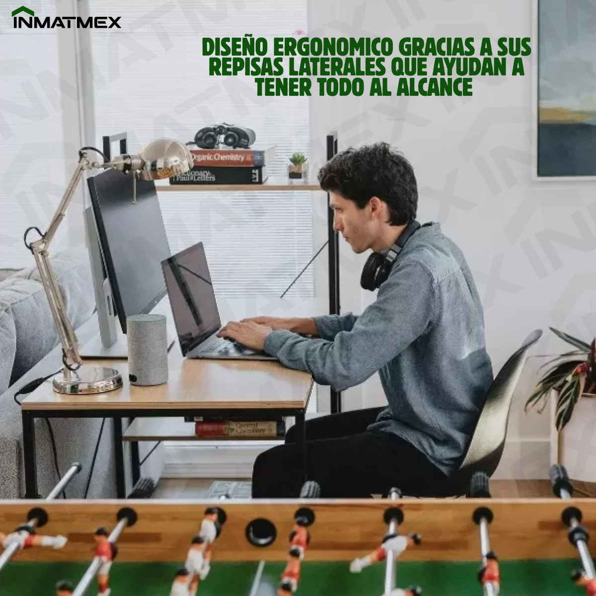 Escritorio Con Repisas Laterales