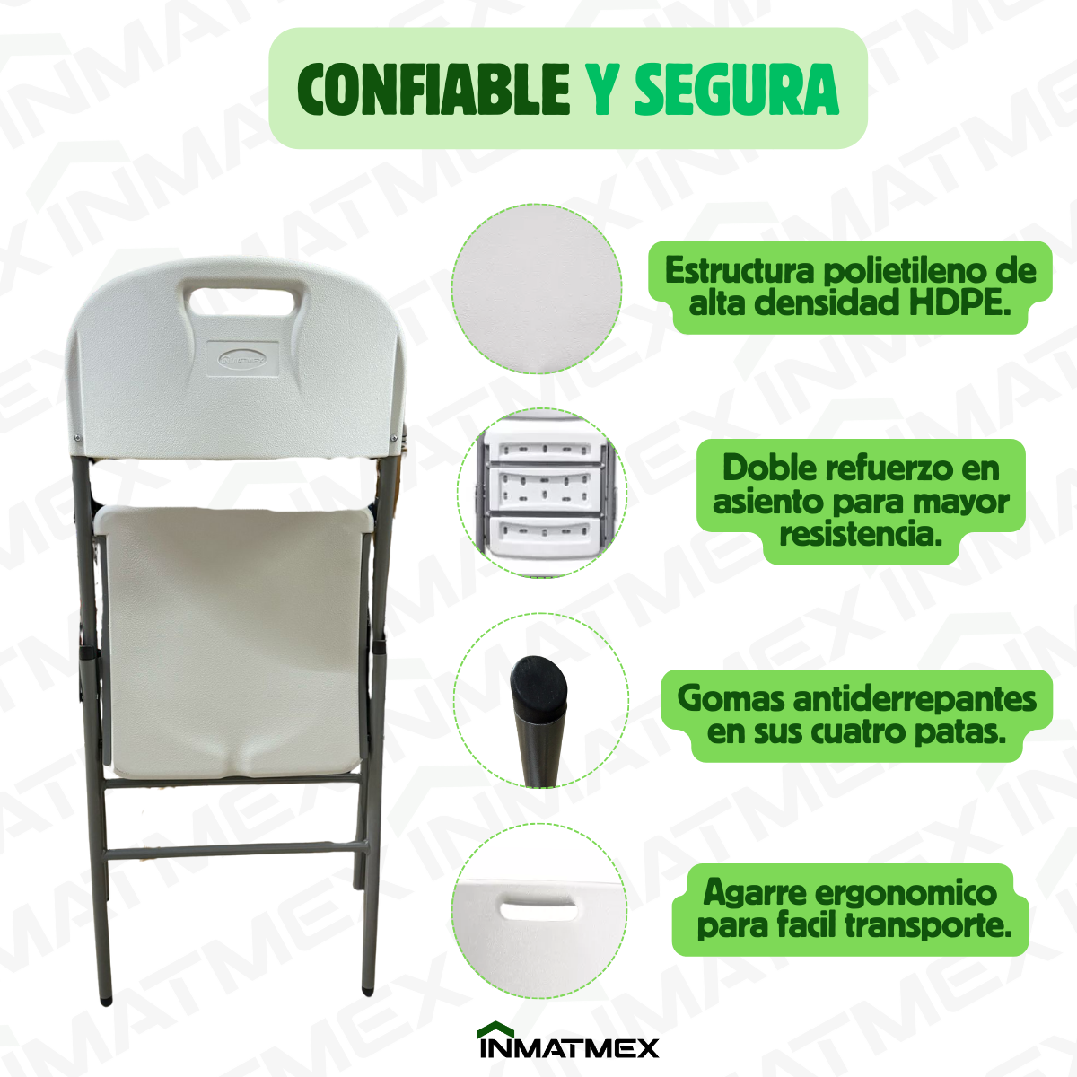 Silla Plegable Blanca