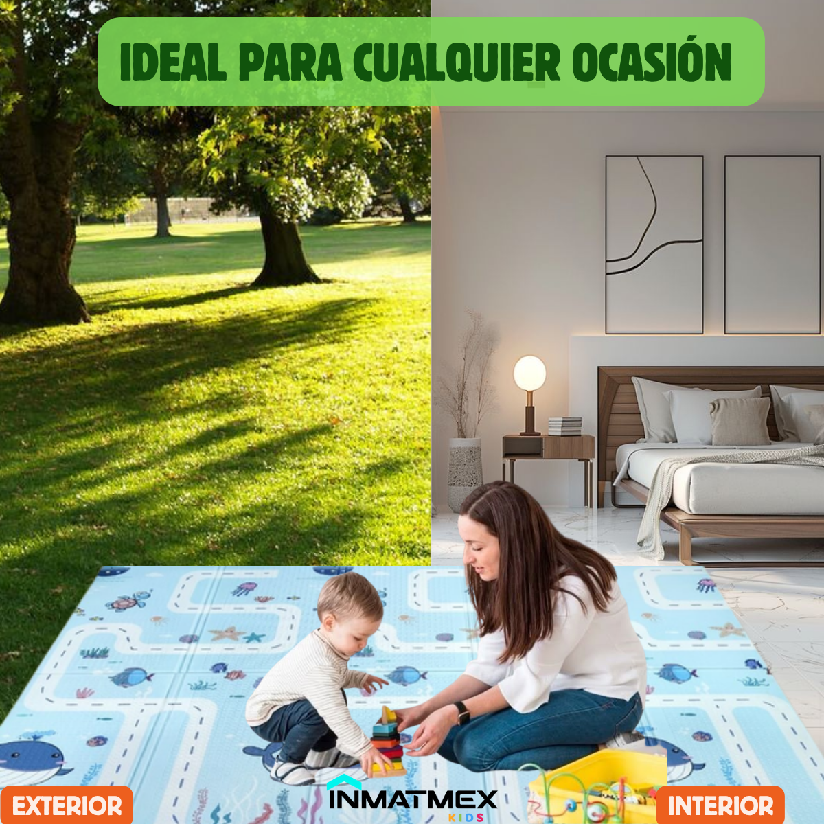 Tapete de Bebé Jirafa Doble Vista LDPE