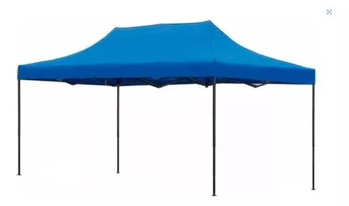 Carpa Plegable 3x4.5 Azul Armazón Reforzado