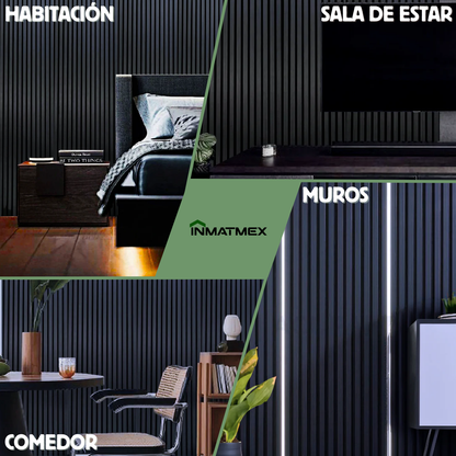 Lambrin WPC Para Interior - GRIS 100 CM