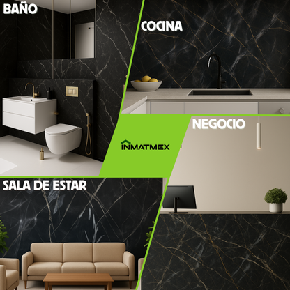 Placa de Marmol Negra 60 CM X 120 CM