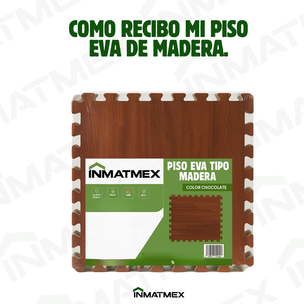 Piso EVA Madera Chocolate