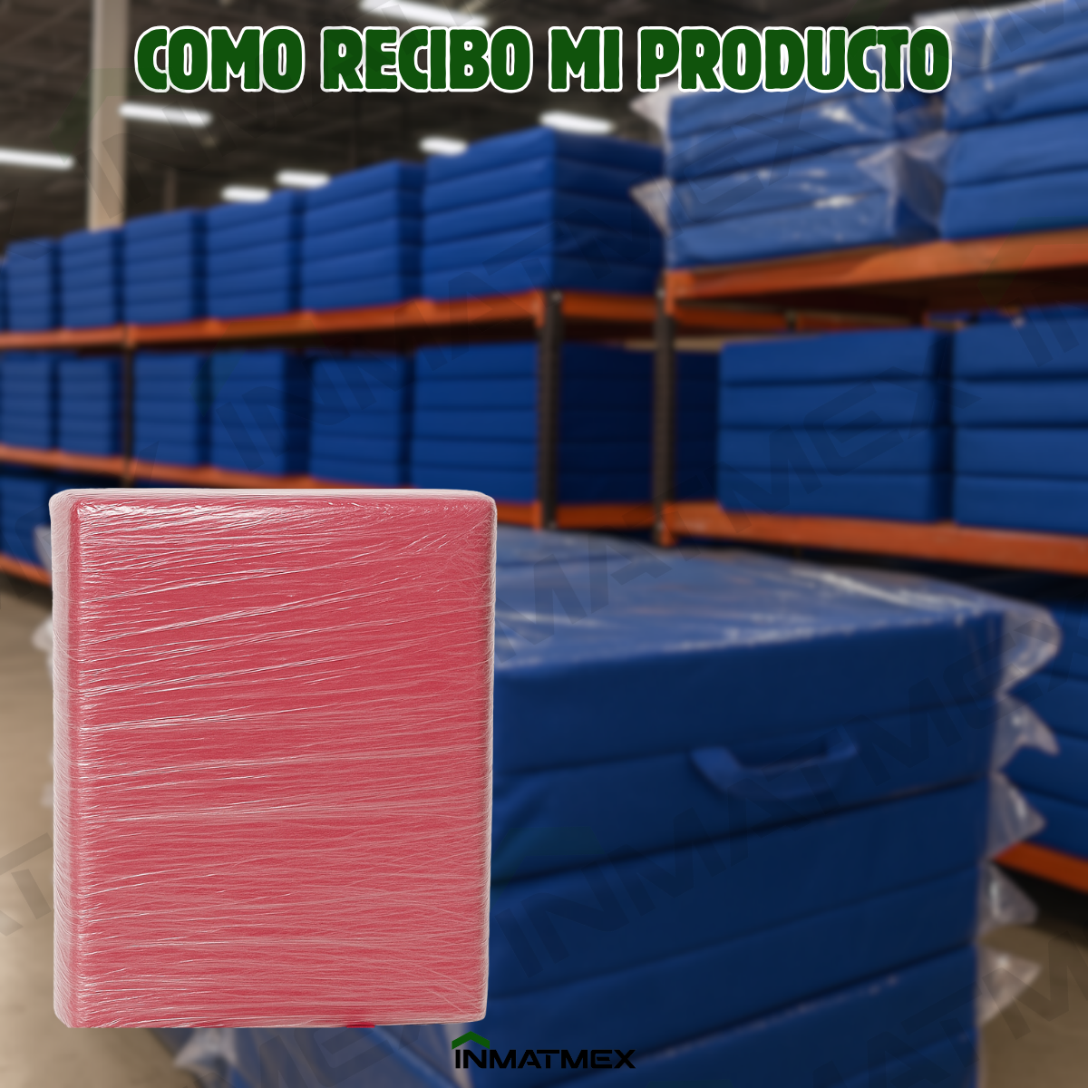 Colchoneta Rosa Individual Triple de 10 CM Tipo Maletín.