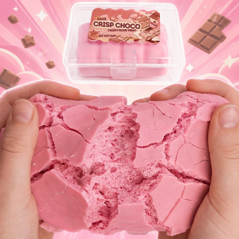 Juguete Squishy Antiestrés Crunchy Con Cera Crisp Choco