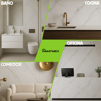 Placa de Marmol Blanca 60 CM X 120 CM