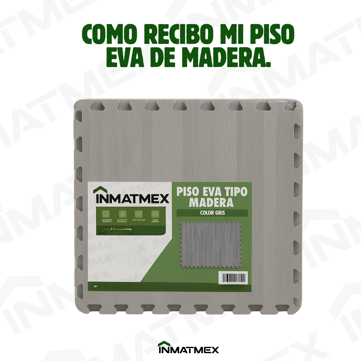 Piso EVA Madera Gris