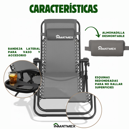 Camastro Gravedad Cero Gris