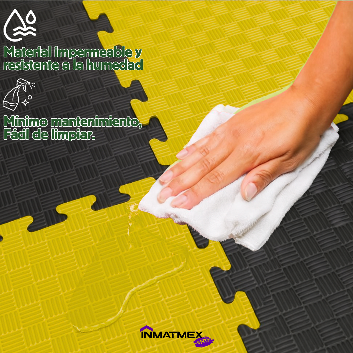 Tatami Negro-Amarillo