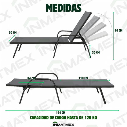 Camastro de Metal Gris
