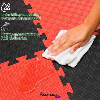 Tatami Negro-Rojo