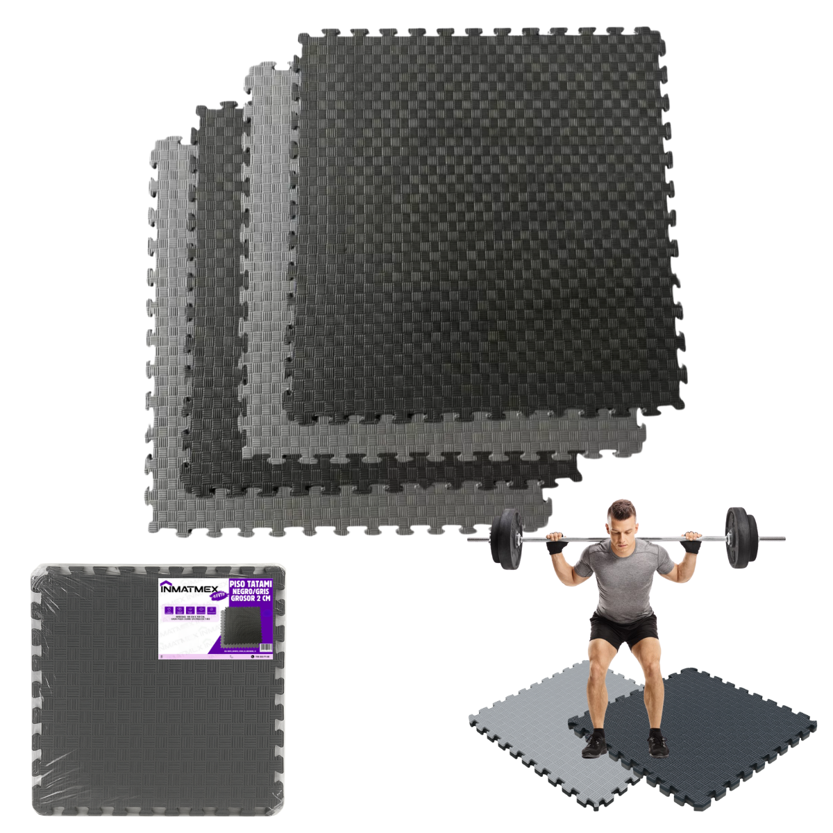 Tatami Negro-Amarillo