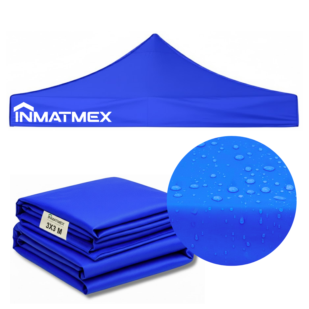 Repuesto de Toldo Para Carpa 3 X 3 M Azul