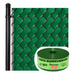 Cinta Verde Rompevientos Para Malla Ciclonica 6.9 CM