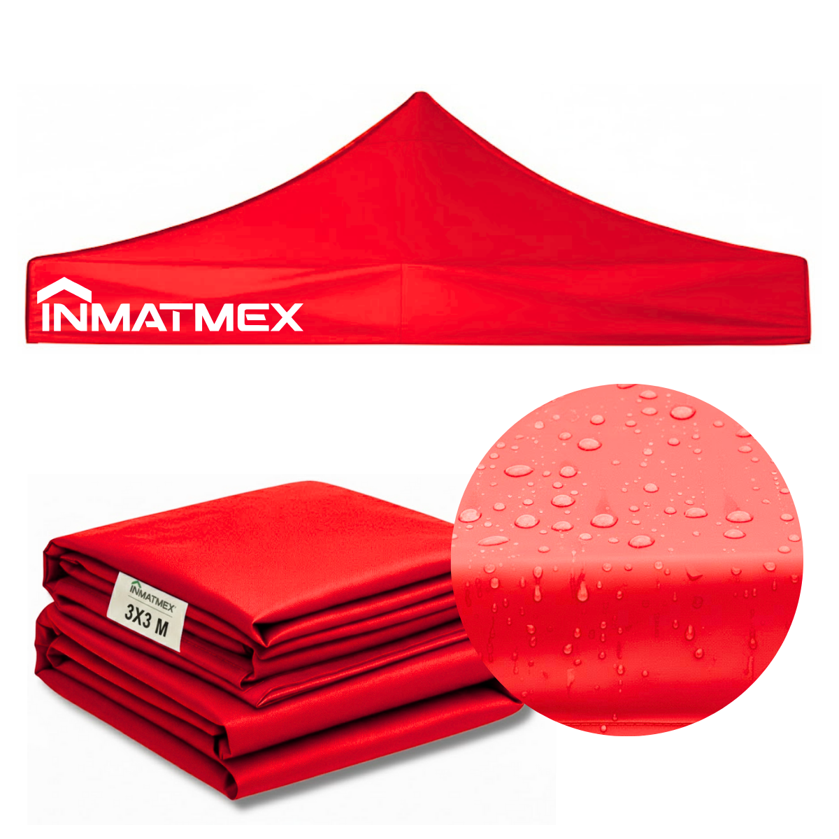 Repuesto de Toldo Para Carpa 3 X 3 M Negro