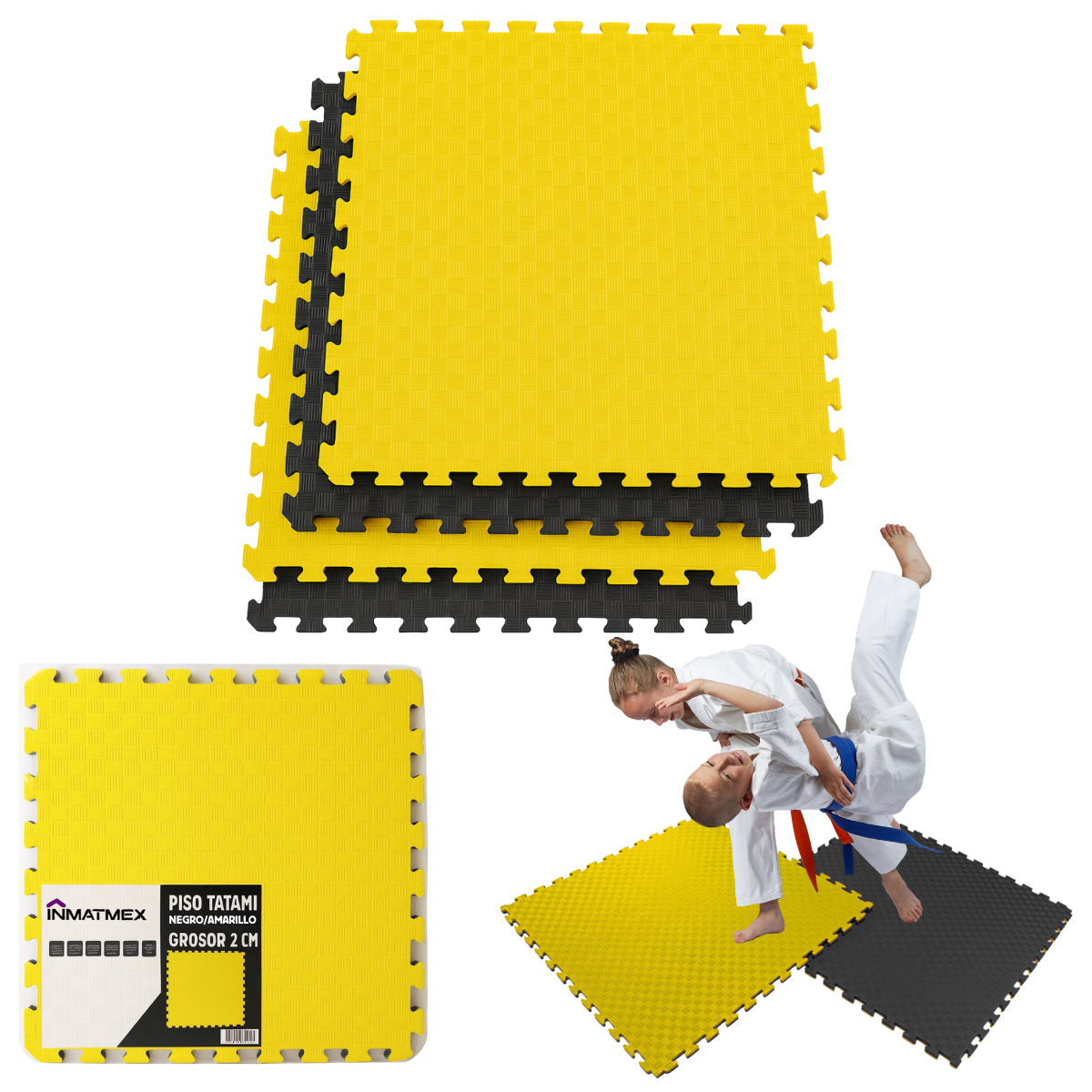 Tatami Negro-Amarillo