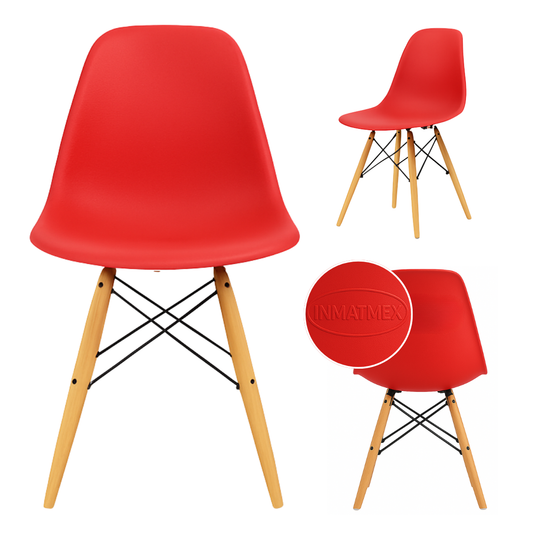 Silla Eames Mate Roja