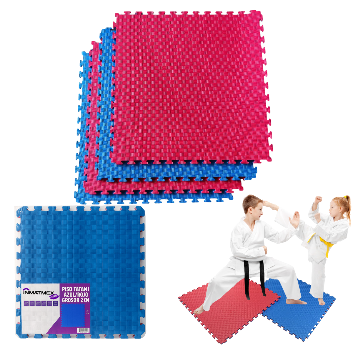 10 PIEZAS TATAMI BICOLOR