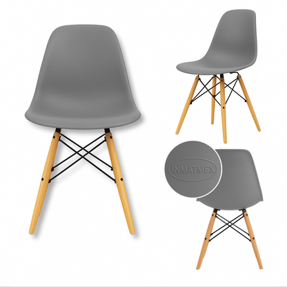 Silla Eames Mate Gris