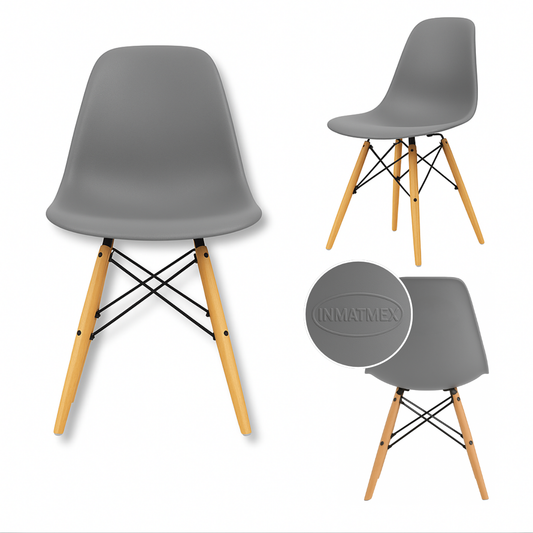 Silla Eames Mate Gris