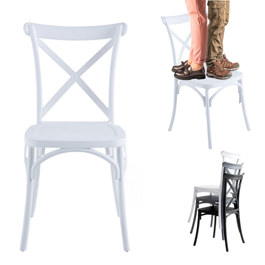 Silla Crossback Blanca